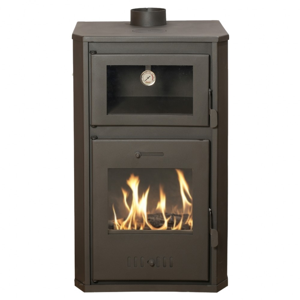 Kaminofen, Holzofen Wasserführend mit Backfach Balkan Energy, Modell Rosana Ceramic, 18.56kW - 24.56kW | Wasserführender Kaminofen | Kaminofen |