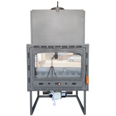 Kamineinsatz, Kamin Prity Modell C2F, Gebläse, Gusseisentür, Leistung 21kW - Produktvergleich