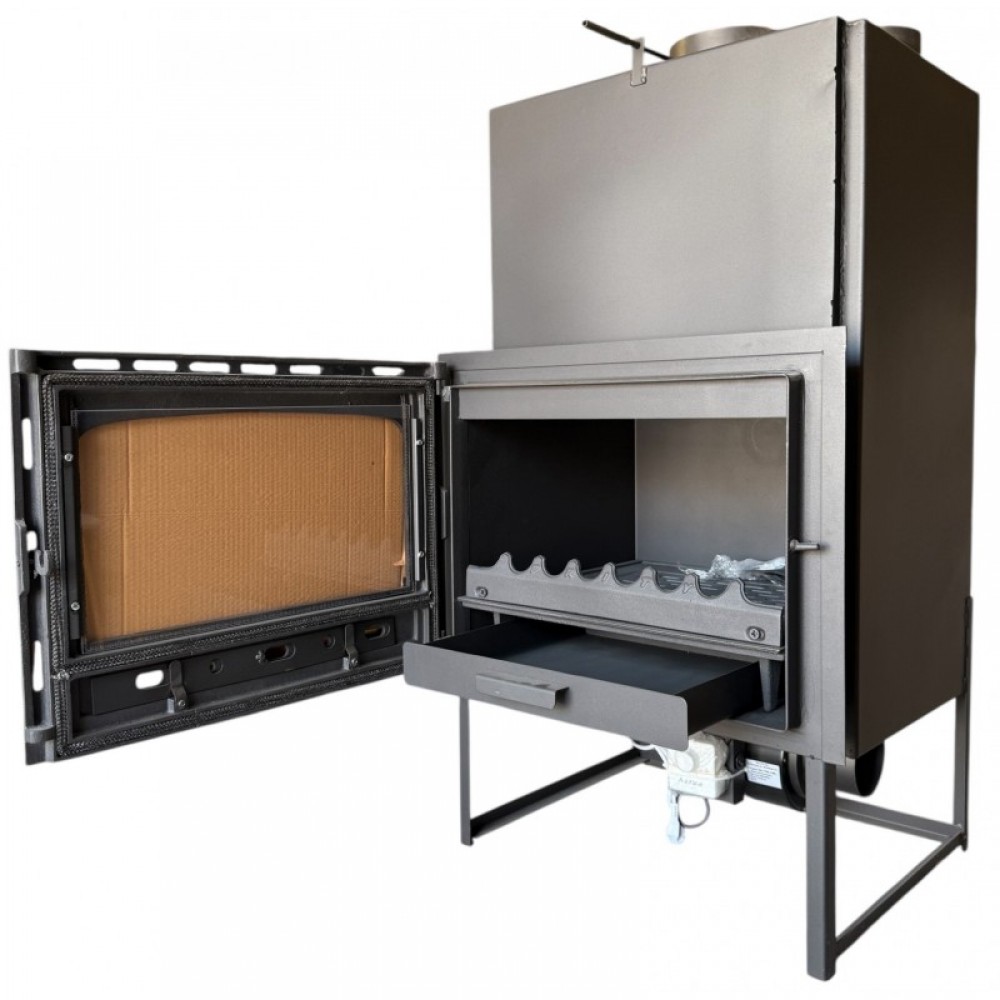 Kamineinsatz, Kamin Prity Modell C2F, Gebläse, Gusseisentür, Leistung 21kW | Kamineinsatz | Kamin |