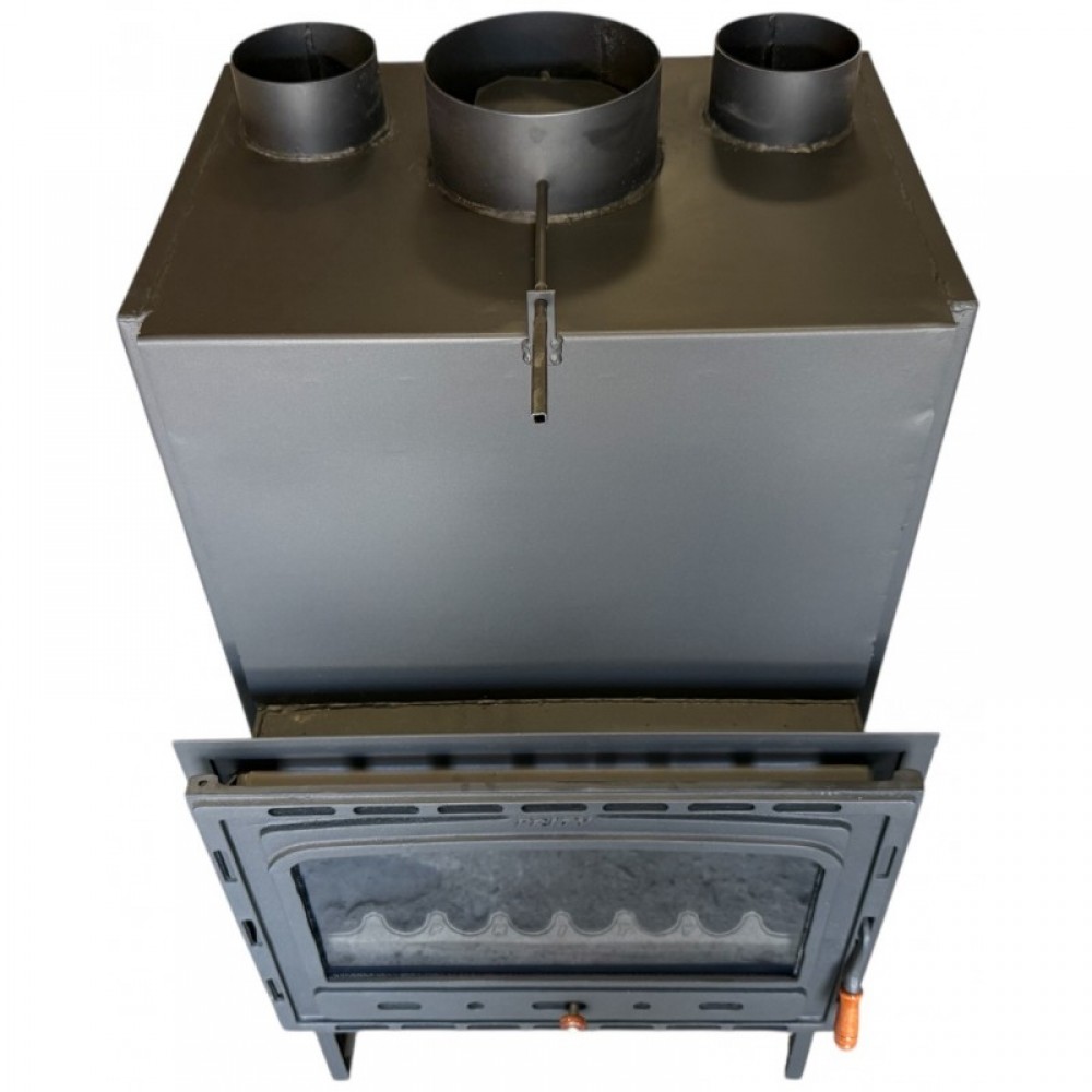 Kamineinsatz, Kamin Prity Modell C2F, Gebläse, Gusseisentür, Leistung 21kW | Kamineinsatz | Kamin |