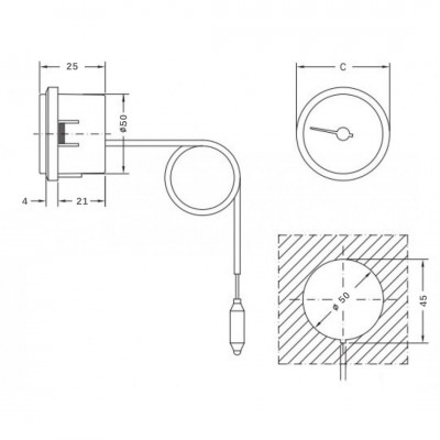 Kapillarthermometer von Cewal - Zentralheizung