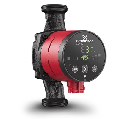 Umwälzpumpe Grundfos ALPHA2 32-60 180, Förderhöhe 6 m, Fördermenge 3,4 m³/h, Leistung 34 W - Produktvergleich
