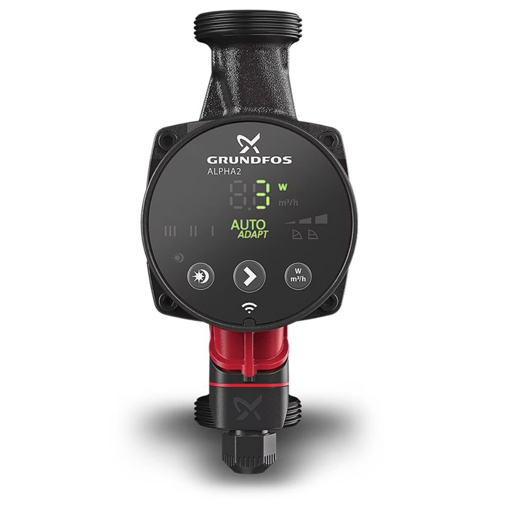 Umwälzpumpe Grundfos ALPHA2 25-60 180, Förderhöhe 6 m, Fördermenge 2 m³/h, Leistung 45 W | Umwälzpumpen | Wasserpumpen |