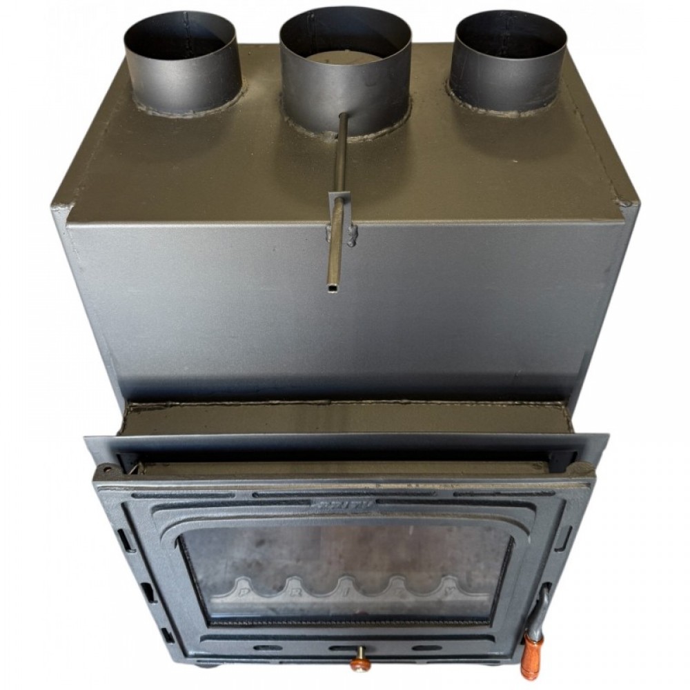 Kamineinsatz, Kamin Prity Modell CMF, Gebläse, Gusseisentür, Leistung 15kW | Kamineinsatz | Kamin |