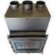 Kamineinsatz, Kamin Prity Modell CMF, Gebläse, Gusseisentür, Leistung 15kW | Kamineinsatz | Kamin |