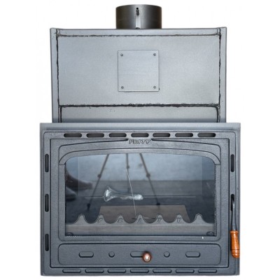 Kamineinsatz Wasserführend, Kamin Prity, Modell C W28, Leistung 33.2kW, Gusseisentür - Produktvergleich
