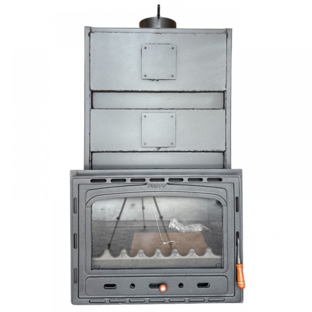 Kamineinsatz Wasserführend, Kamin Prity, Modell C W35, Leistung 40kW, Gusseisentür | Kamineinsatz Wasserführend | Kamin |