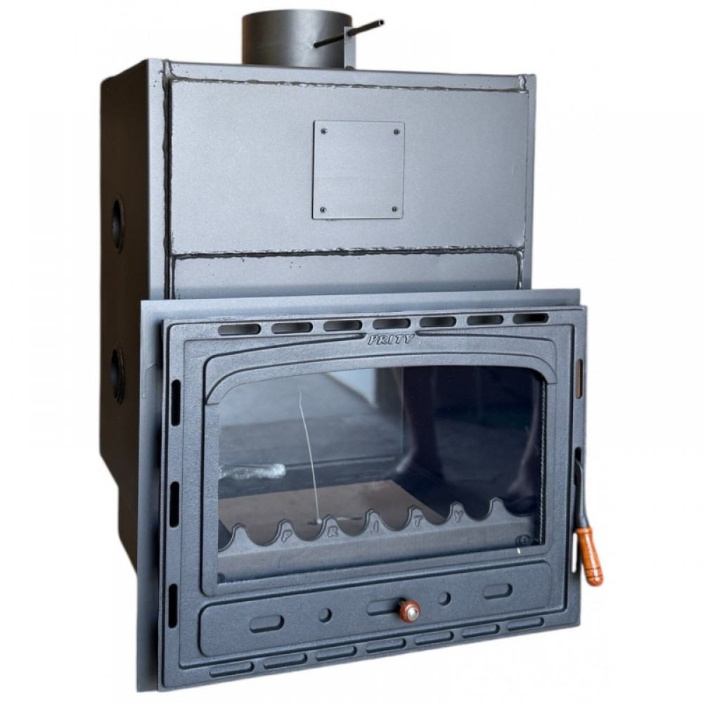 Kamineinsatz Wasserführend, Kamin Prity, Modell C W28, Leistung 33.2kW, Gusseisentür | Kamineinsatz Wasserführend | Kamin |