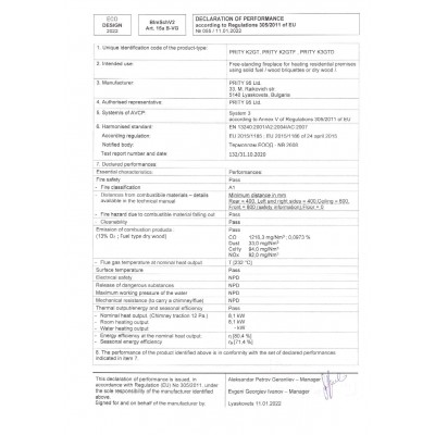 Kaminofen, Holzofen mit Backfach Prity K2 GT F Rot, 8.1 kW - Produktvergleich