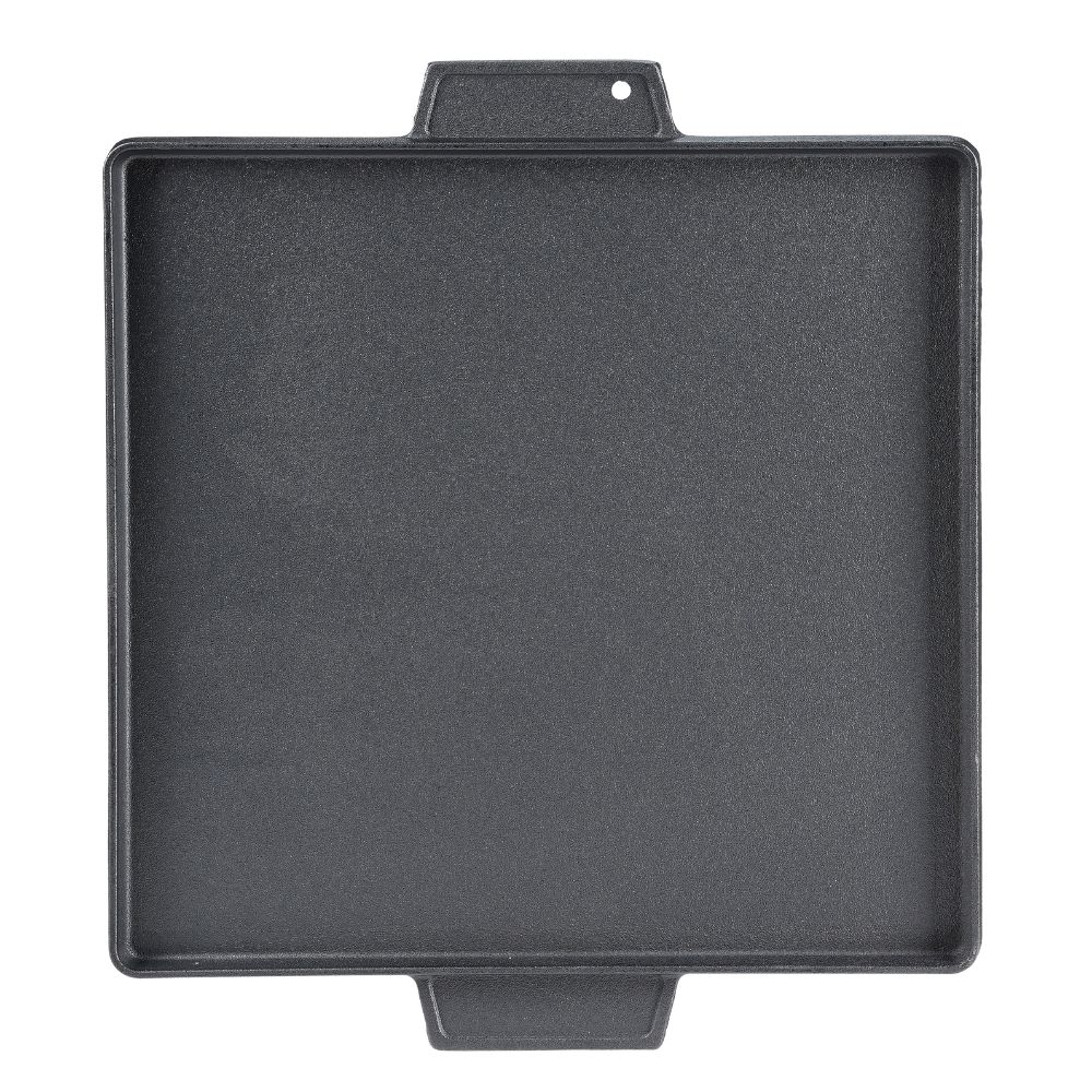 Doppelseitige Grillplatte aus Gusseisen, 38x38 cm | Gusseisenplatte |  |