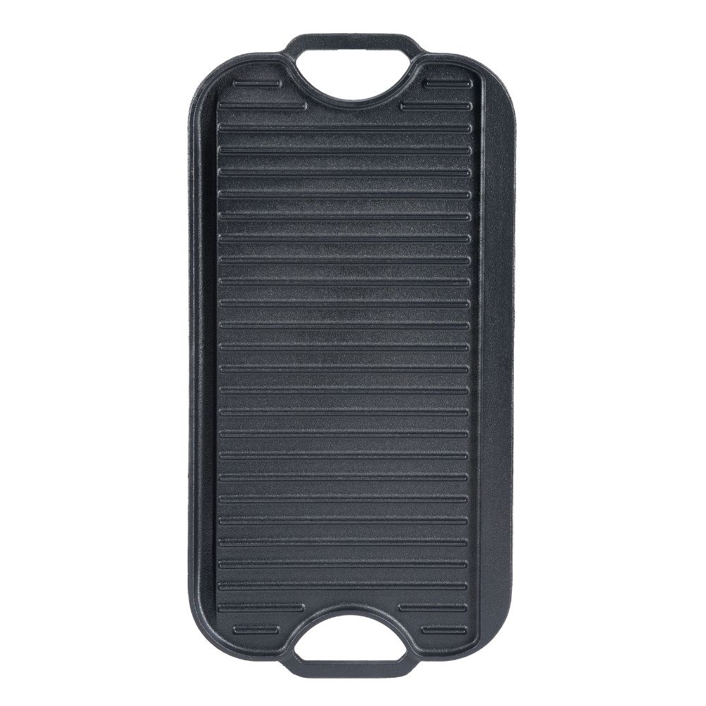Doppelseitige Grillplatte aus Gusseisen, 51x26 cm | Gusseisenplatte |  |