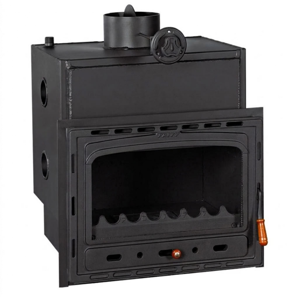 Kamineinsatz Wasserführend, Kamin Prity, Modell C W18, Leistung 23.5 kW, Gusseisentür | Kamineinsatz Wasserführend | Kamin |