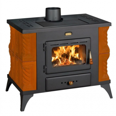 Kaminofen, Holzofen Prity, Modell K1 RK, Leistung 9kW, Keramikverkleidung, Füße - Produktvergleich