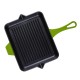 Emaillierte grillpfanne Gusseisen Hosse, Bamboo, 26x32cm | Grillpfanne Gusseisen | Gusseisenpfanne |