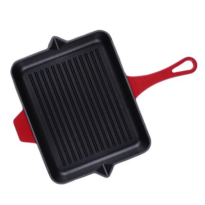 Emaillierte grillpfanne Gusseisen Solagio, Rubin, 26x32cm - Gusseisenpfanne