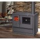 Küchenofen mit Backofen und Kochplatte Balkan Energy, Modell 4020 Cappuccino, Obere Platte aus Gusseisen, Leistung 7.9kW | Küchenofen / Küchenhexe |  |