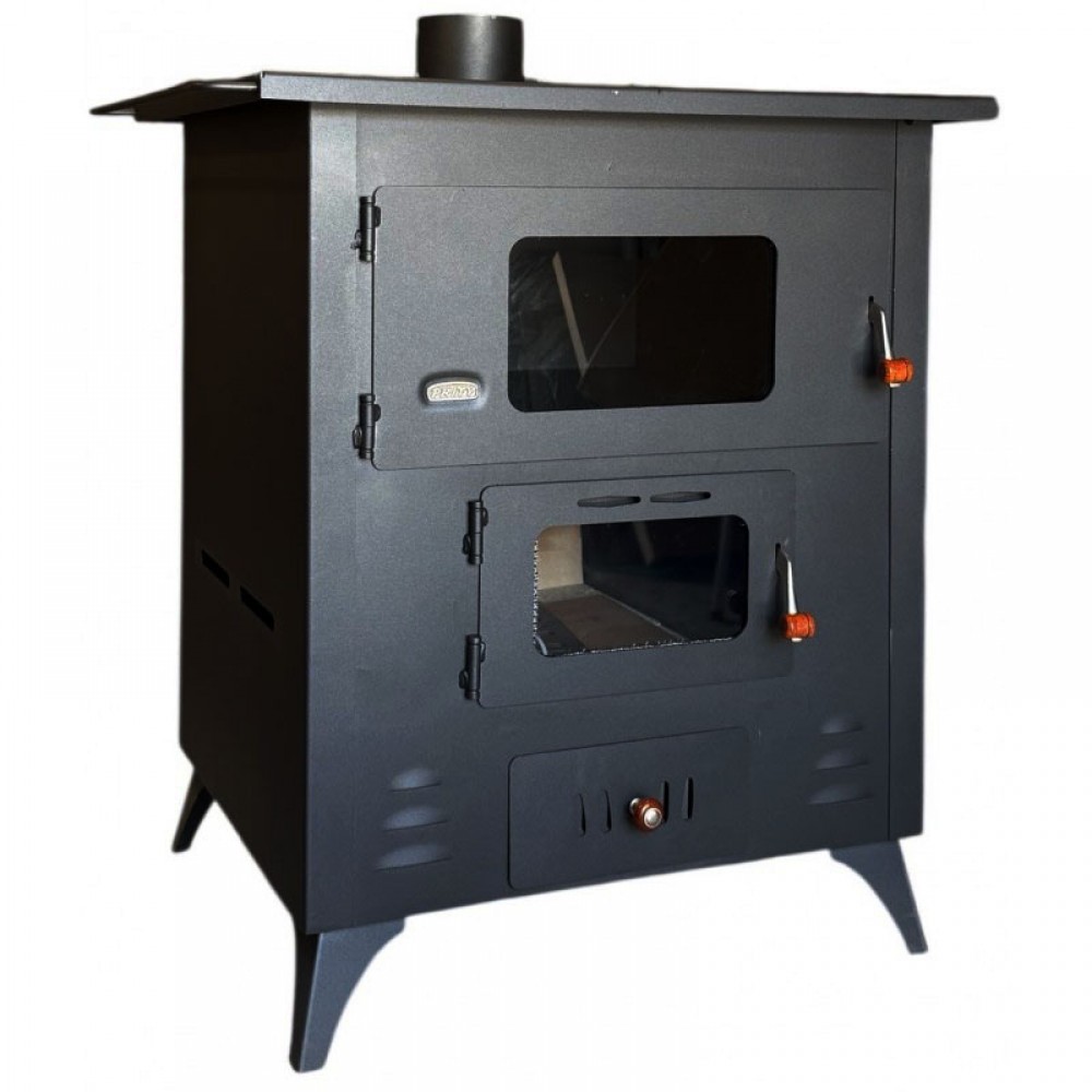 Kaminofen, Holzofen mit Backfach Prity Modell FR,  Leistung 13.9kW | Holzofen | Kaminofen |