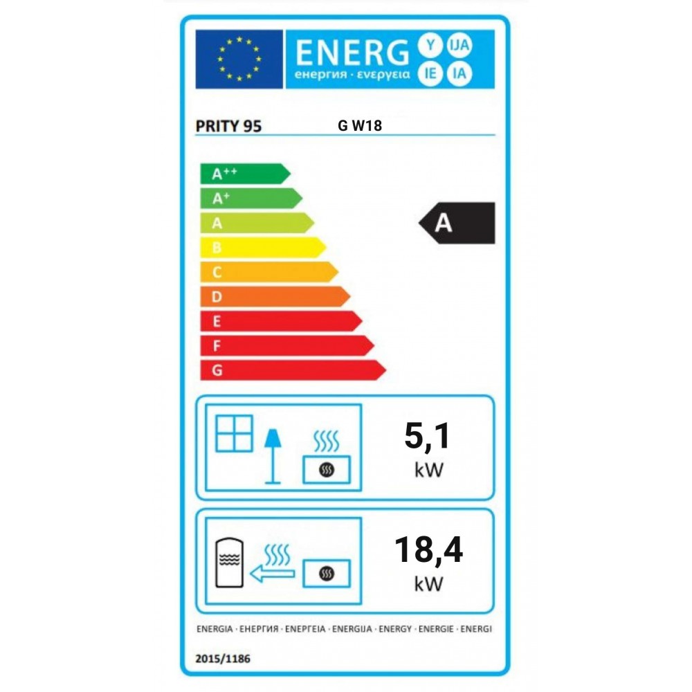 Kamineinsatz Wasserführend Prity, Modell G W18, Leistung 23.5kW | Kamineinsatz | Kamin |