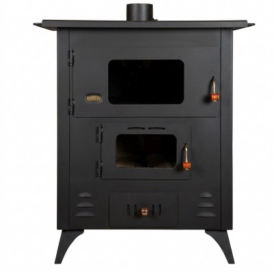 Kaminofen, Holzofen mit Backfach Prity Modell FR,  Leistung 13.9kW - Küchenofen / Küchenhexe Prity