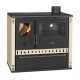 Wood Cooker Stove Prity GT D with Steel Hob and Stainless Steel Oven, Ivory, 10.9kW |  |  |