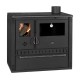 Wood Cooker Stove with Back Boiler Prity GT W10 NF with Steel Hob, Black, 13.3kW |  |  |