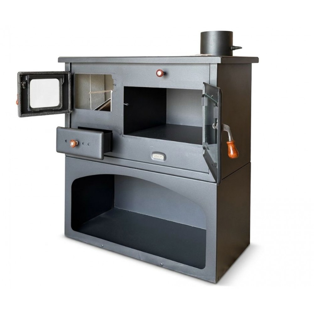 Küchenofen / Küchenhexe mit Backofen und Kochplatte Prity, Modell 1P34, Leistung 10.1kW | Küchenofen / Küchenhexe |  |