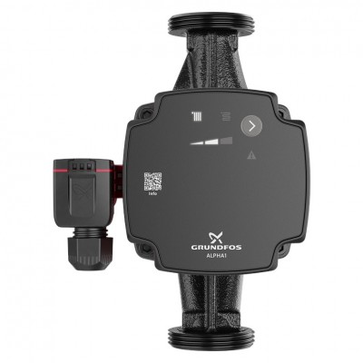 Umwälzpumpe Grundfos ALPHA1 25-60 180, Förderhöhe 6 m, Fördermenge 2.28 m³/h, Leistung 45 W - Produktvergleich