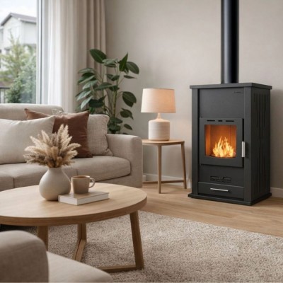 Kaminofen, Holzofen Wasserführend Velmora Fire ATS HYDRO Schwarz, 33kW - Produktvergleich