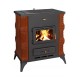Kaminofen, Holzofen Prity, Modell K2 RK Braun, Leistung 10kW, Keramikverkleidung, Füße | Holzofen | Kaminofen |