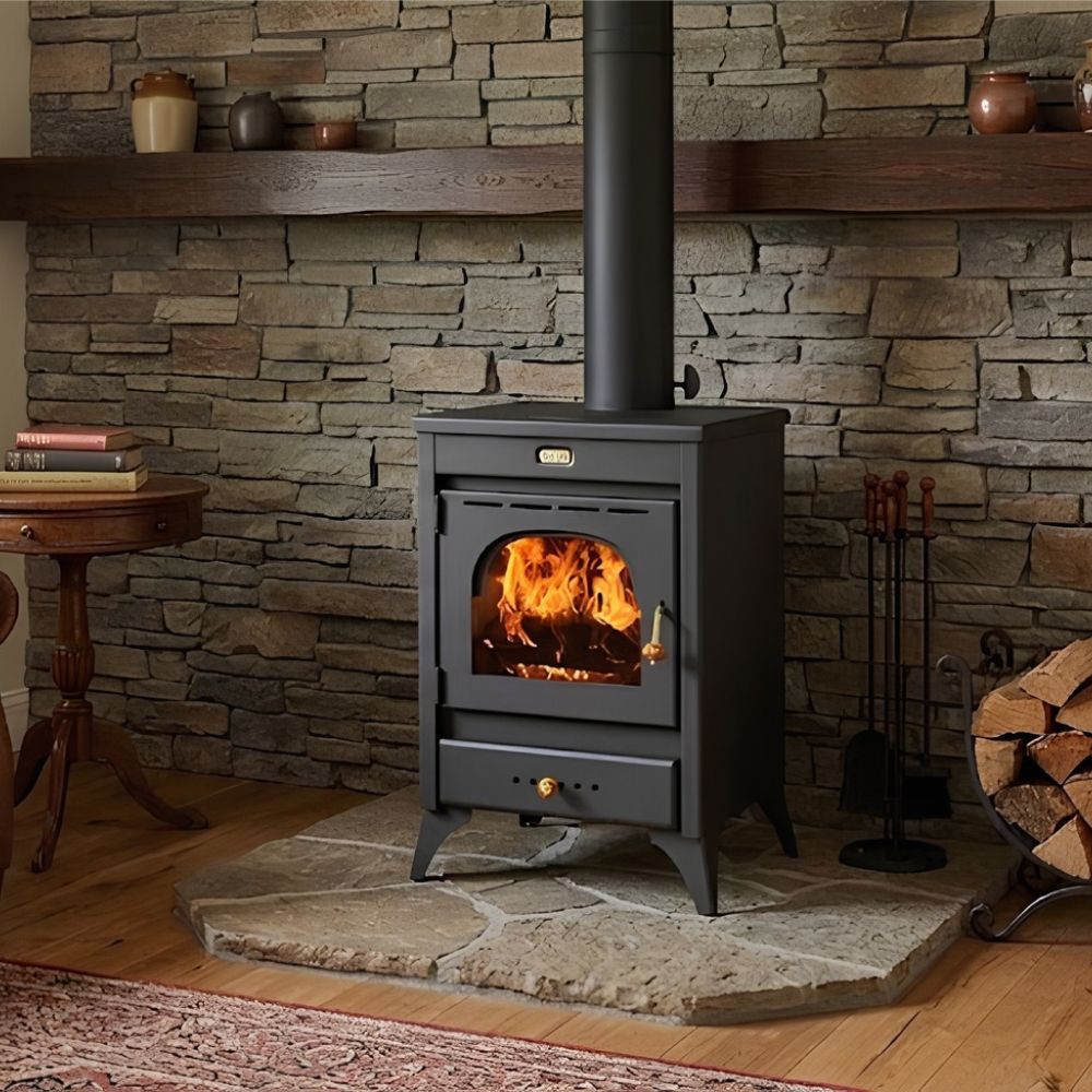 Kaminofen, Holzofen Prity, Modell K1 R, Leistung 9,5 kW, Füße | Holzofen | Kaminofen |