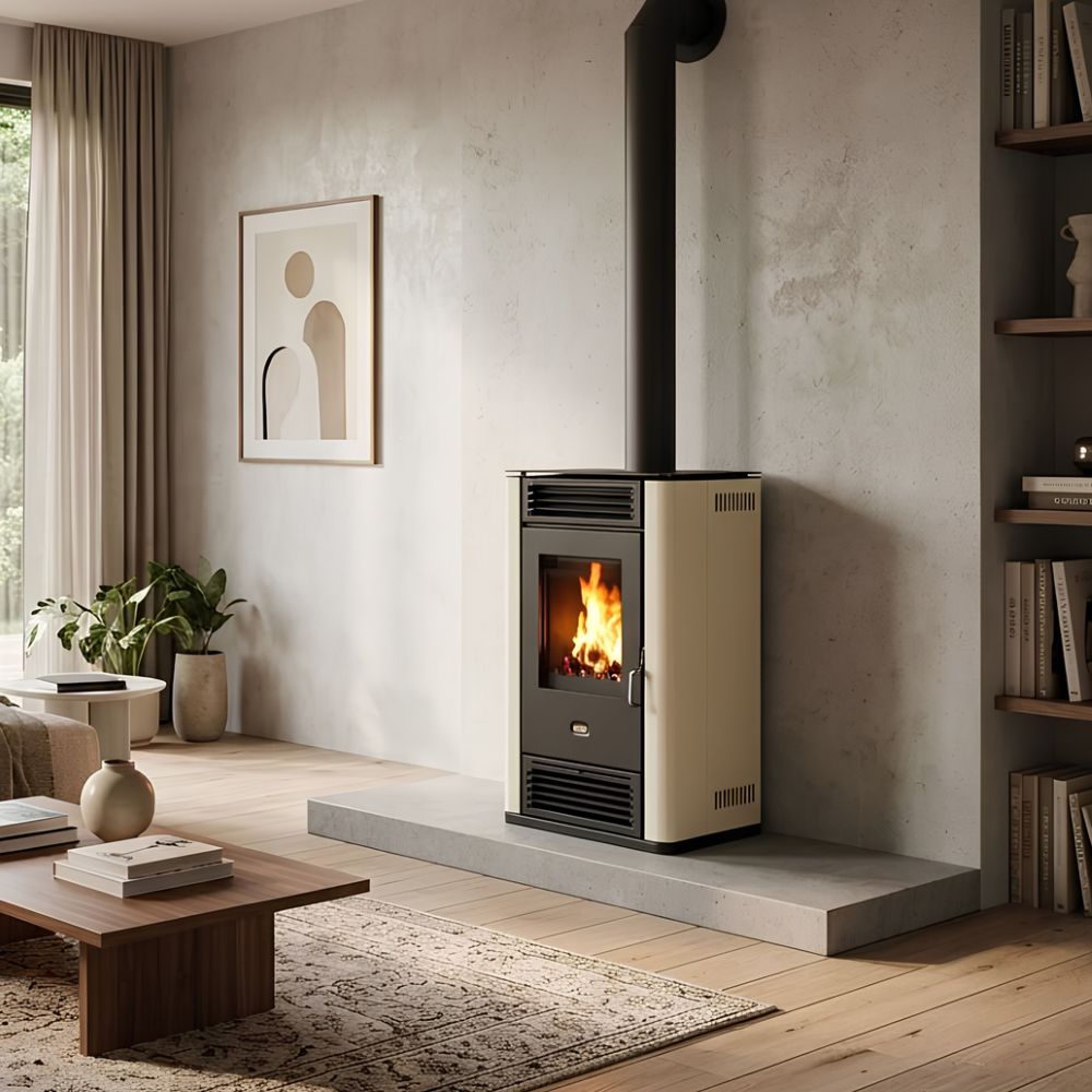 Kaminofen, Holzofen Prity K3 GT D Elfenbein, 8.1 kW | Holzofen | Kaminofen |