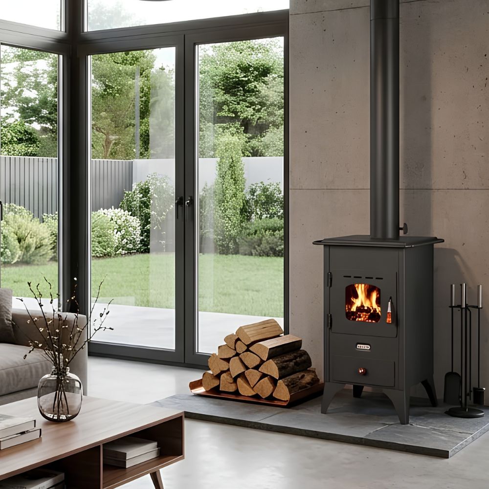 Kaminofen, Holzofen Prity, Modell Mini, Leistung 5.2kW, Füße | Holzofen | Kaminofen |
