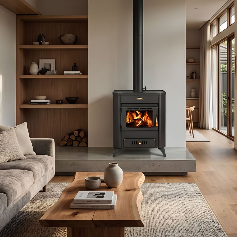 Kaminofen, Holzofen Prity, Modell WDR, Leistung 15.9 kW, Füße | Holzofen | Kaminofen |