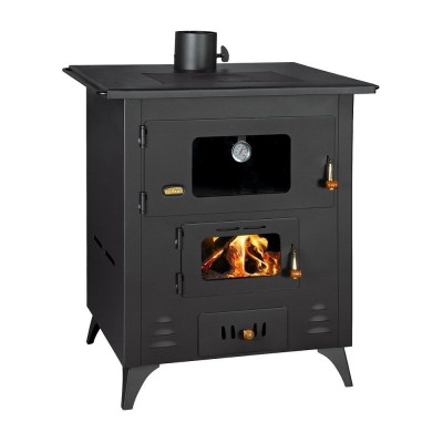 Kaminofen, Holzofen mit Backfach Prity Modell FR,  Leistung 13.9kW - Küchenofen / Küchenhexe Prity