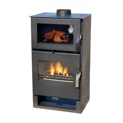 Kaminofen mit Backfach Verso F, 9 kW - Verso