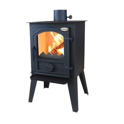 Kaminofen Verso 1 LL CID mit Gusseisentür, 7.5kW - Verso