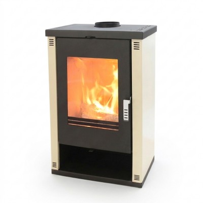 Kaminofen Verso Theia, Elfenbein, 9kW - Verso