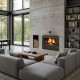 Kamineinsatz, Kamin Prity, Modell 2C, Leistung 16kW, Gusseisentür, Panoramablick | Kamin | Kamineinsatz |