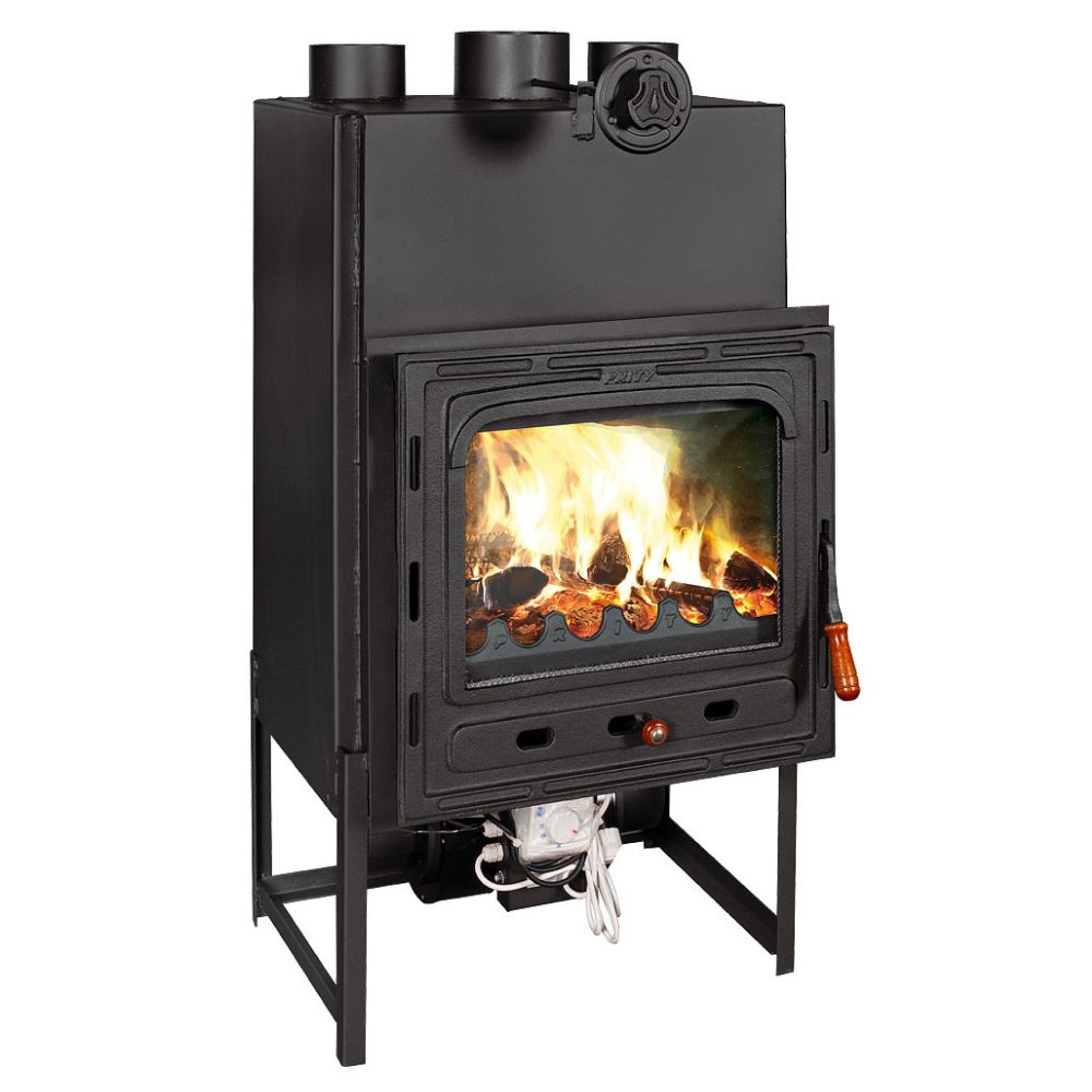 Kamineinsatz, Kamin Prity Modell CMF, Gebläse, Gusseisentür, Leistung 15kW | Kamineinsatz | Kamin |