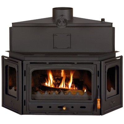 Kamineinsatz Wasserführend, Kamin Prity, Modell ATC W20, Leistung 26.1kW, Eckplatzierung, Gusseisentür - Produktvergleich