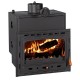 Kamineinsatz Wasserführend, Kamin Prity, Modell C W18, Leistung 23.5 kW, Gusseisentür | Kamineinsatz Wasserführend | Kamin |