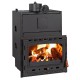 Kamineinsatz Wasserführend, Kamin Prity, Modell C W28, Leistung 33.2kW, Gusseisentür | Kamineinsatz Wasserführend | Kamin |