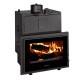 Kamineinsatz Wasserführend Prity P W28 TV, Gusseisentür, 28.2kw | Kamineinsatz | Kamin |