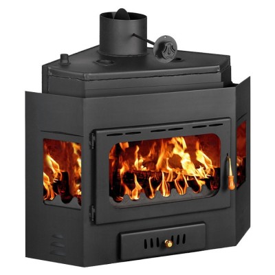 Kamineinsatz Wasserführend, Kamin Prity, Modell A W16, Leistung 21kW, Eckplatzierung - Produktvergleich