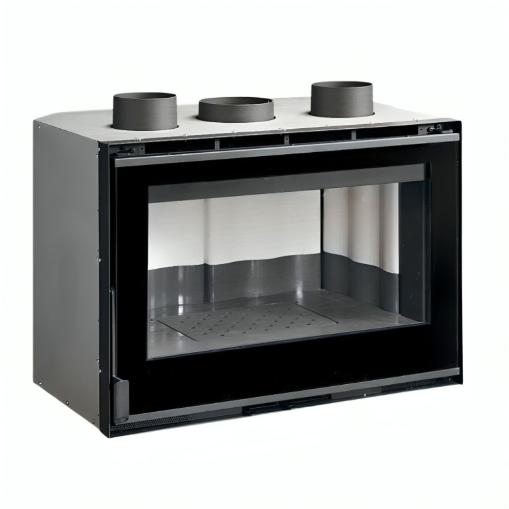 Italienischer Kamineinsatz / Kamin La Nordica 80 crystal Evo, Gusseisentür, 7.4kW | Kamineinsatz | Kamin |