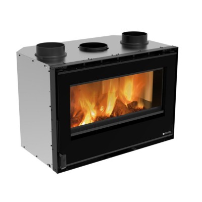 Italienischer Kamineinsatz / Kamin La Nordica 80 crystal Evo, Gusseisentür, 7.4kW - La Nordica