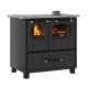 Italienischer Küchenofen / Küchenhexe mit Backofen und Kochplatte La Nordica Family 4.5 Schwarz, 7.5kW | Küchenofen / Küchenhexe |  |