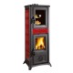 Italienischer Kaminofen, Holzofen mit Backfach La Nordica Gemma Forno Rot, 7.3kW | Holzofen | Kaminofen |
