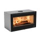 Italienischer Kamineinsatz / Kamin La Nordica Inserto 100 Wide, Gusseisentür, 8.1kW | Kamineinsatz Modern | Kamin |