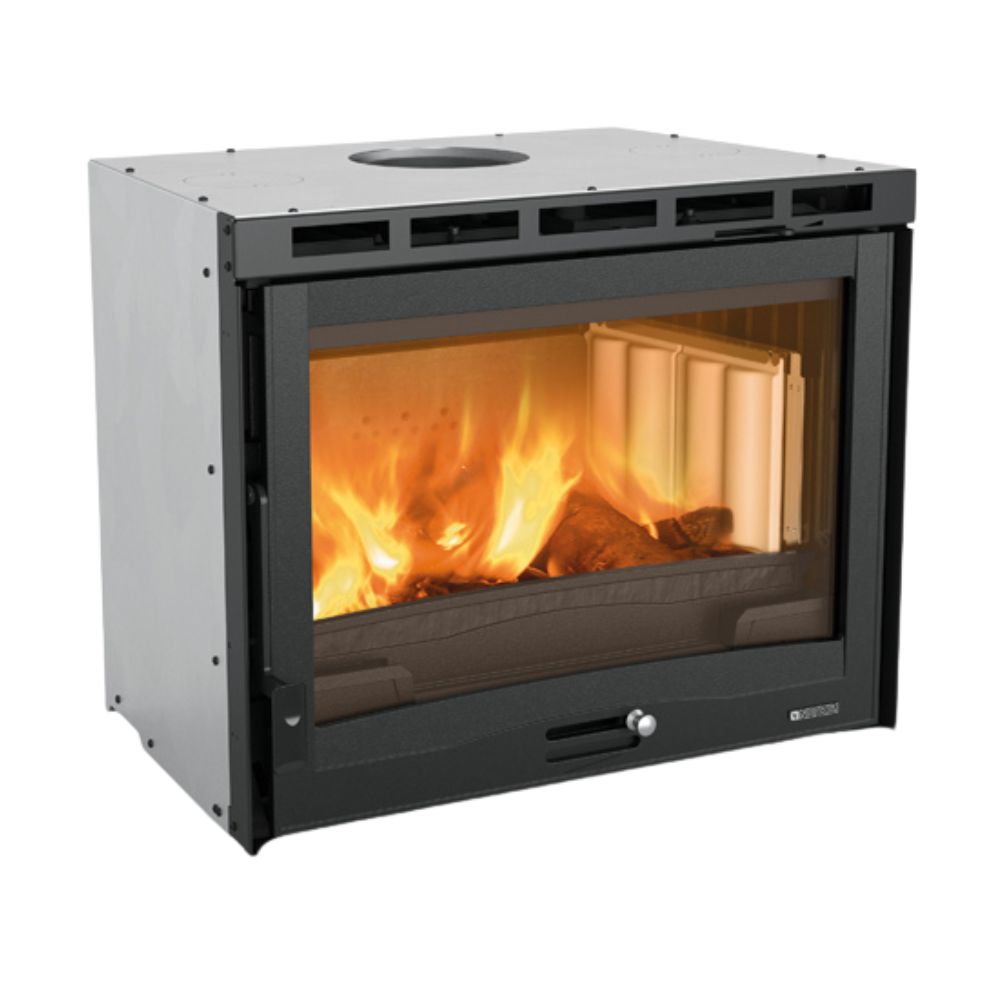 Italienischer Kamineinsatz / Kamin La Nordica Inserto 70, Gusseisentür, 7.8kW | Kamineinsatz Gusseisen | Kamin |